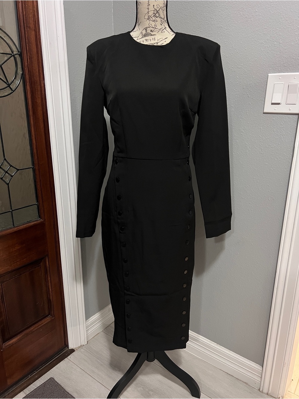 NWT Nonchalant Label Cora Long Sleeve Midi Dress M
